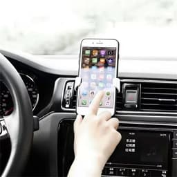 image-Universal Gravity Phone Holder Car Air Vent Mount Metal Mobile Stand GPS Support For Smartphone Air Vent Stand Cradle For Mobile Cell Phone