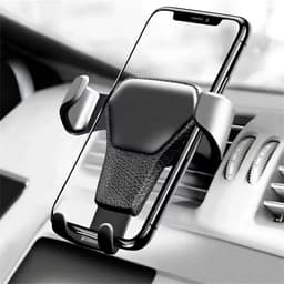 image-Universal Gravity Phone Holder Car Air Vent Mount Metal Mobile Stand GPS Support For Smartphone Air Vent Stand Cradle For Mobile Cell Phone