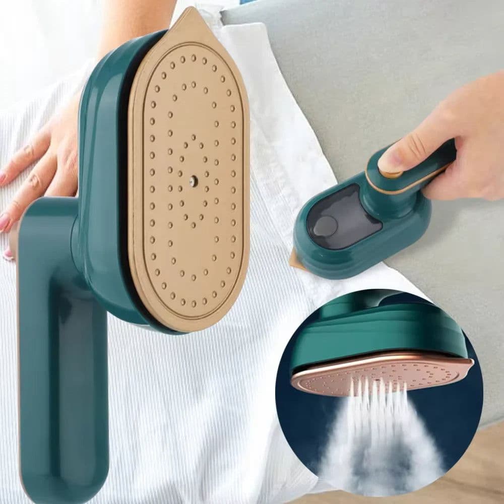 image-Mini Rotating Steam Iron Handheld Wet And Dry Double Hot Steam Generator Portable Garment Steamer Home Travelling Hanging Ironin