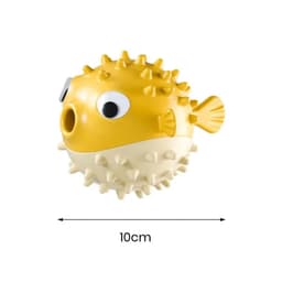 image-Dog Chew Toys, Dog Squeaky Toys For Aggressive Chewers, Tough Durable Fish Shape Interactive Dog Teeth Grinding Toy For Small Medium Large Puppy Dogs Yellow