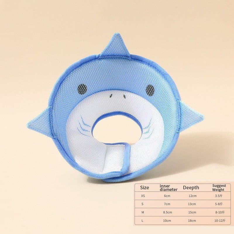 image-Soft Cat Recovery Collar Cat Cone Collar Nonwoven Fabric Elizabethan Collar Loops-Protective Wound Healing Specially Designed For Cats And Puppies - Easy To Eat And Drink