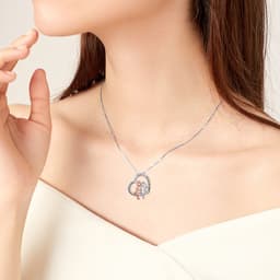 image-Sister Necklace Sterling Silver Always My Sister Forever My Friend Sisters Birthday Gifts
