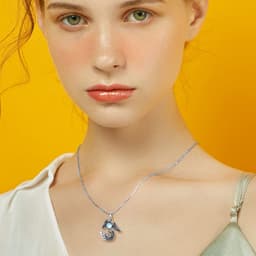 image-Moonstone Phoenix Necklace 925 Sterling Silver as Gifts for Women and Men