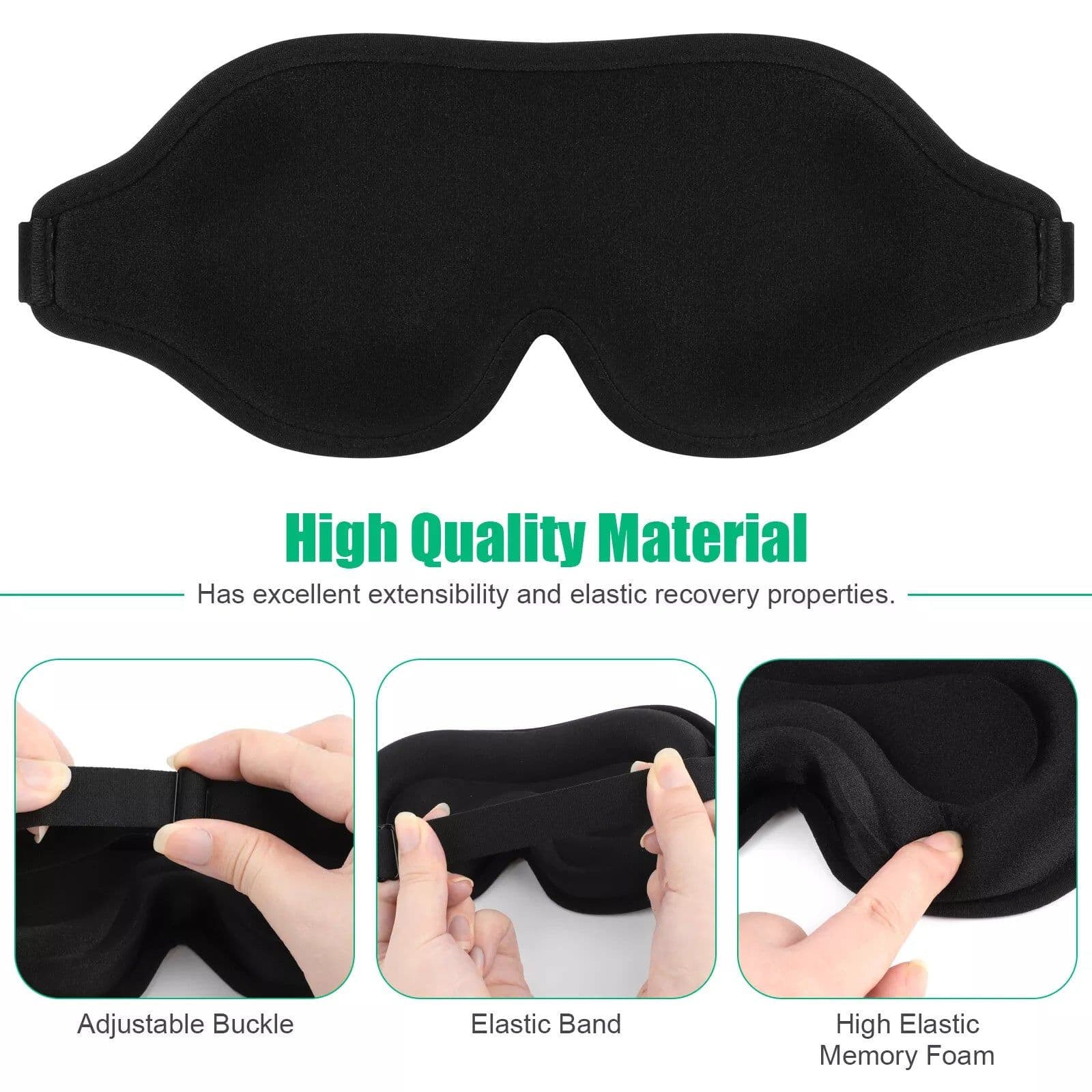 image-3D Travel Silk Eye Mask Sleeping Soft Padded Shade Cover Rest Relax Blindfold Men Women Night Sleeping Mask Cover Eye