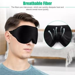 image-3D Travel Silk Eye Mask Sleeping Soft Padded Shade Cover Rest Relax Blindfold Men Women Night Sleeping Mask Cover Eye