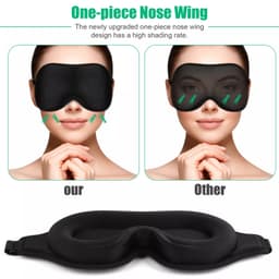 image-3D Travel Silk Eye Mask Sleeping Soft Padded Shade Cover Rest Relax Blindfold Men Women Night Sleeping Mask Cover Eye