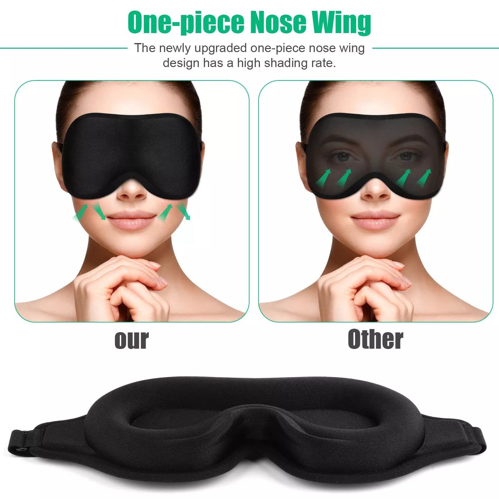 image-3D Travel Silk Eye Mask Sleeping Soft Padded Shade Cover Rest Relax Blindfold Men Women Night Sleeping Mask Cover Eye
