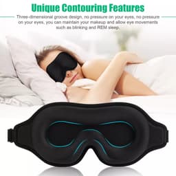 image-3D Travel Silk Eye Mask Sleeping Soft Padded Shade Cover Rest Relax Blindfold Men Women Night Sleeping Mask Cover Eye