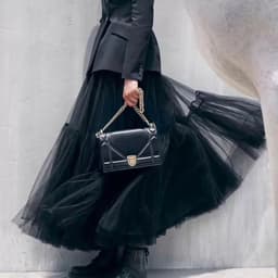 image-Black Mesh Maxi Hem Skirt, Maxi Dress, Mid-length Skirt, Design Sense Gauze Skirt, Big Swing Skirt, Spring Clothing, Womens Clothing
