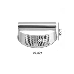 image-Multi-function Manual Garlic Press Stainless Steel Garlic Presse Curved Garlic Grinding Slicer Chopper Home Cooking Gadgets Tool