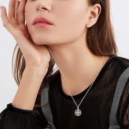 image-Urn Necklaces Compass 925 Sterling Sliver Keepsake Urns Pendant Ashes Jewelry