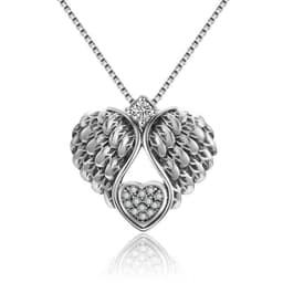 image-925 Sterling Silver Guardian Angel Wing Pendant Necklace for Women