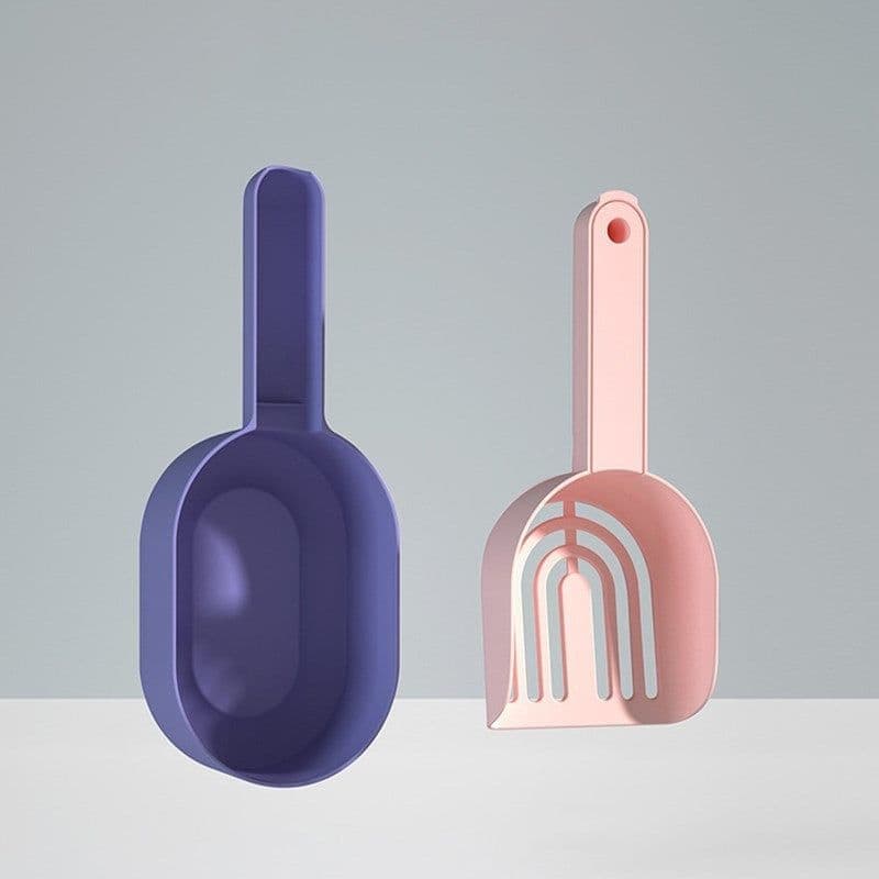 image-Cat Litter Scoop Self-cleaning Cat Litter Box Shovel Kitty Litter Scoop For Sandbox Kitty Litter Tray Shovel Poop Cats Supplies