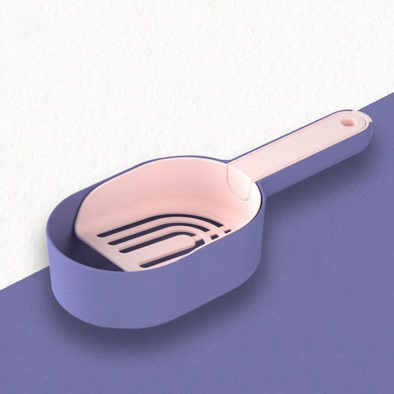 image-Cat Litter Scoop Self-cleaning Cat Litter Box Shovel Kitty Litter Scoop For Sandbox Kitty Litter Tray Shovel Poop Cats Supplies