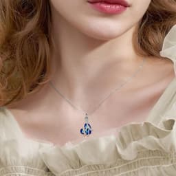 image-Sterling Silver Dragonfly Crystal Urn Pendant Necklace as Gifts for Women
