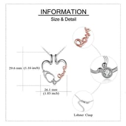 image-Ring Holder Pendant Necklace Love Nurse Stethoscope Jewelry Gift