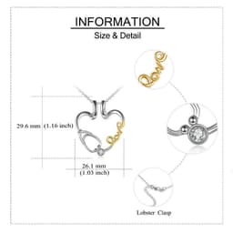 image-Ring Holder Pendant Necklace Love Nurse Stethoscope Jewelry Gift
