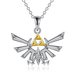 image-Sterling Silver Anime Zelda Pendant Necklace Jewelry Gifts For Men & Women