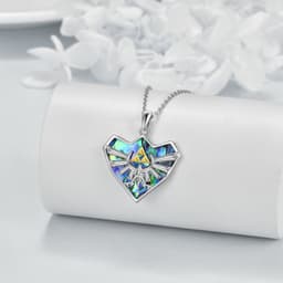 image-Sterling Silver Anime Zelda Pendant Necklace Jewelry Gifts For Men & Women