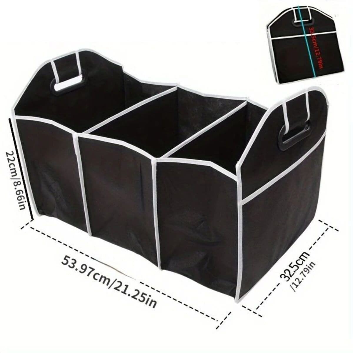 image-Car Multi-Pocket Trunk Organizer Large Capacity Folding Storage Bag Trunk Stowing And Tidying Trunk Organizer Car Accessories