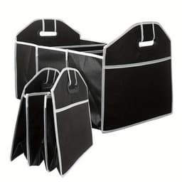 image-Car Multi-Pocket Trunk Organizer Large Capacity Folding Storage Bag Trunk Stowing And Tidying Trunk Organizer Car Accessories