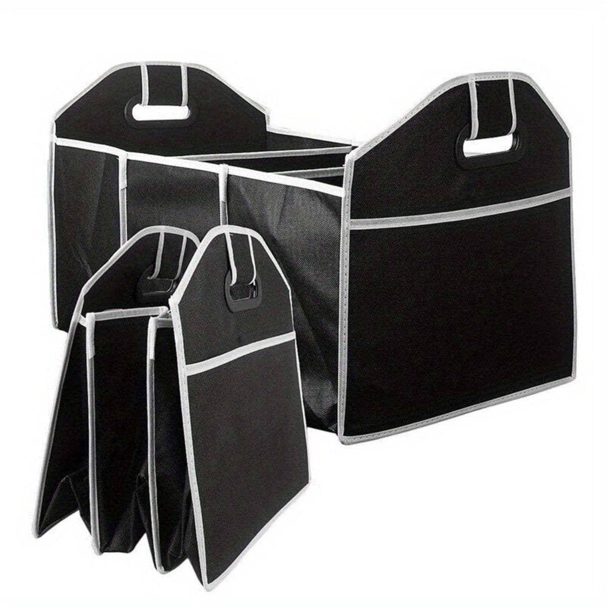 image-Car Multi-Pocket Trunk Organizer Large Capacity Folding Storage Bag Trunk Stowing And Tidying Trunk Organizer Car Accessories