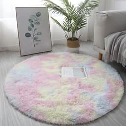 image-Super Soft Plush Round Rug Mat Fluffy White Carpets For Living Room Home Decor Bedroom Kid Room Decoration Salon Thick Pile Rug