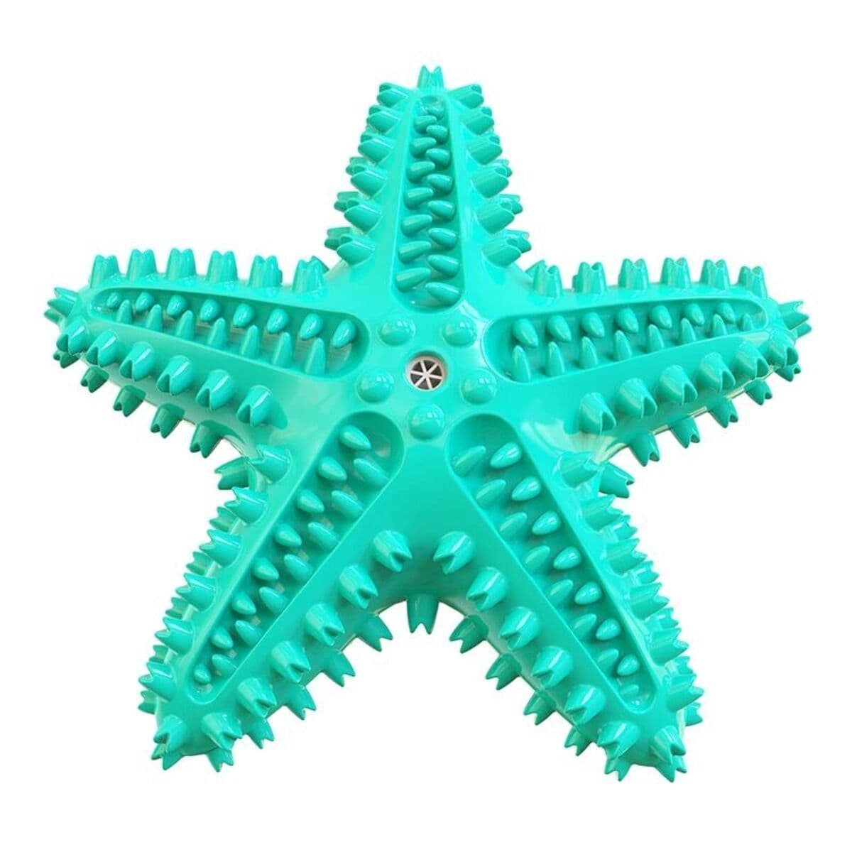 image-Dog Toys For Large Dogs Tooth Cleaning Chew Funny Interactive Training Starfish Toy Accessories Squeaky Toys TPR Toys