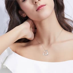 image-Heart Urn Necklace for Ashes for Women 925 Sterling Silver Cremation Jewelry Necklace Urn