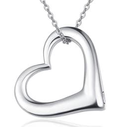 image-Heart Urn Necklace for Ashes for Women 925 Sterling Silver Cremation Jewelry Necklace Urn