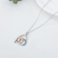 image-925 Sterling Silver Sister Heart Shape Necklace Always My Sister Forever My Friend