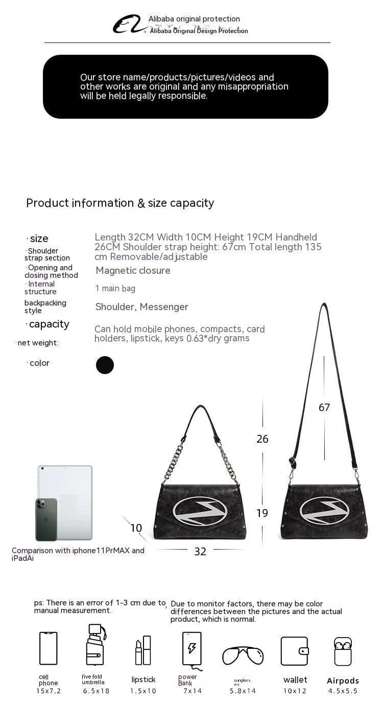 image-New Original Niche Fashion Brand Mild Luxury Retro Women's Bag