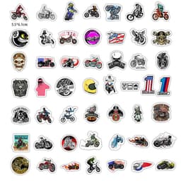image-50 Motorcycle Character Graffiti Stickers Waterproof Removable Luggage Skateboard Sticker Stickers