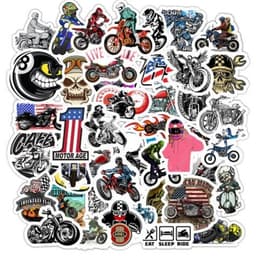 image-50 Motorcycle Character Graffiti Stickers Waterproof Removable Luggage Skateboard Sticker Stickers