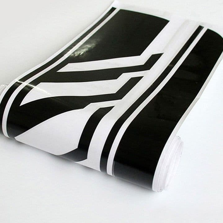 image-Striped Personality Car Decal Car Body Sticker Garland
