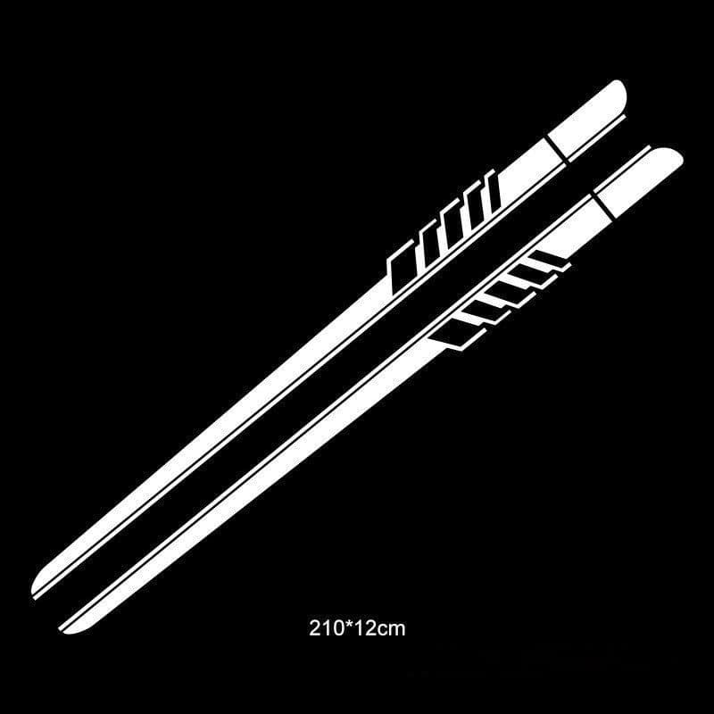 image-Striped Personality Car Decal Car Body Sticker Garland
