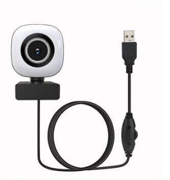 image-New Private Model 4K Live Broadcast Beauty Light Supplement Computer Camera Usb Video Hd Webcam