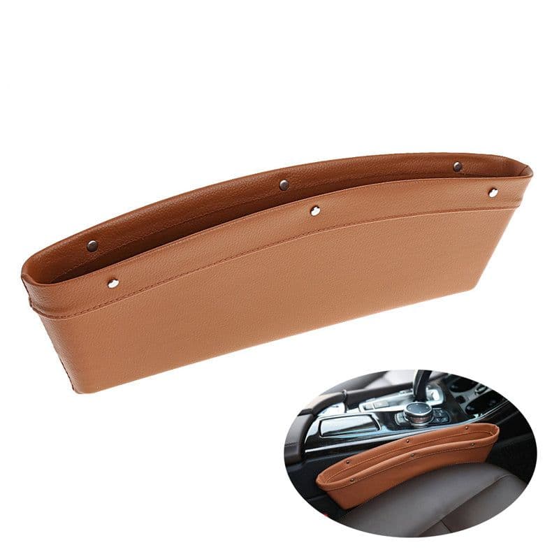 image-Auto Car Catch Catcher Box Caddy Seat Gap Slit Pocket Storage Holder Organizer