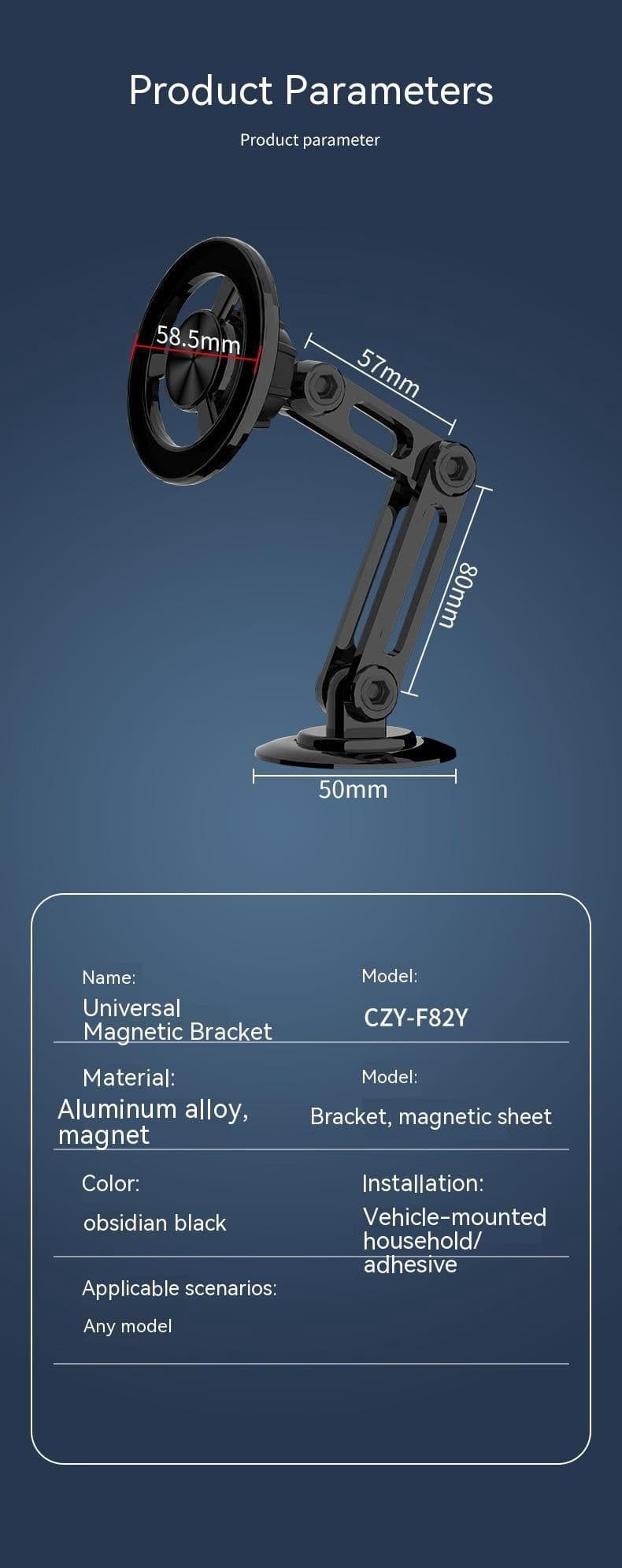 image-Magnetic Phone Holder All-metal Car