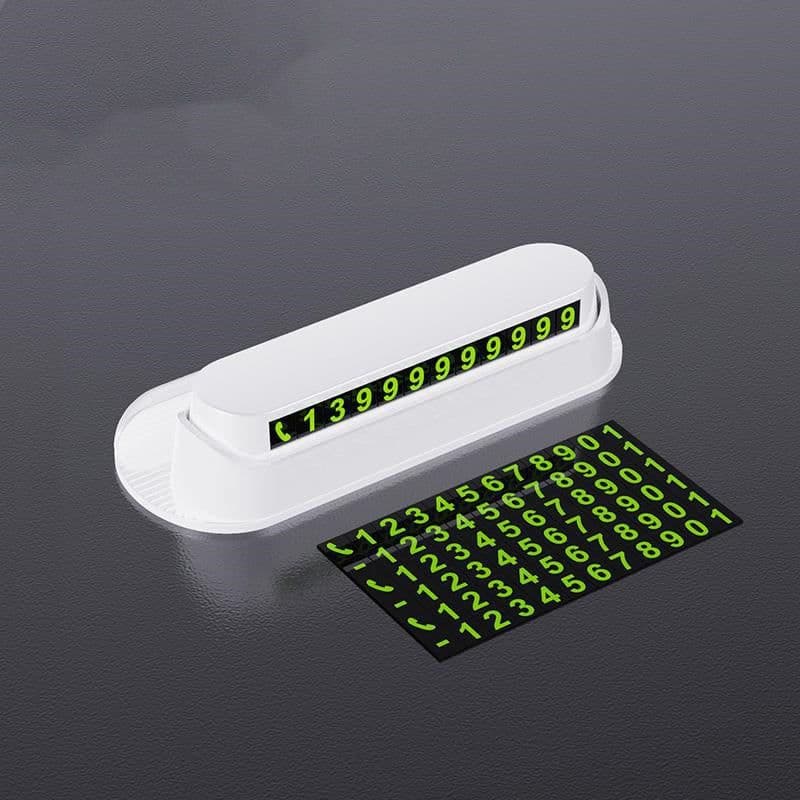 image-Luminous Car Temporary Parking Card Car Sticker Car Air Freshener Phone Number Card Plate Car Accessories Universal Car Stickers