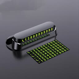 image-Luminous Car Temporary Parking Card Car Sticker Car Air Freshener Phone Number Card Plate Car Accessories Universal Car Stickers