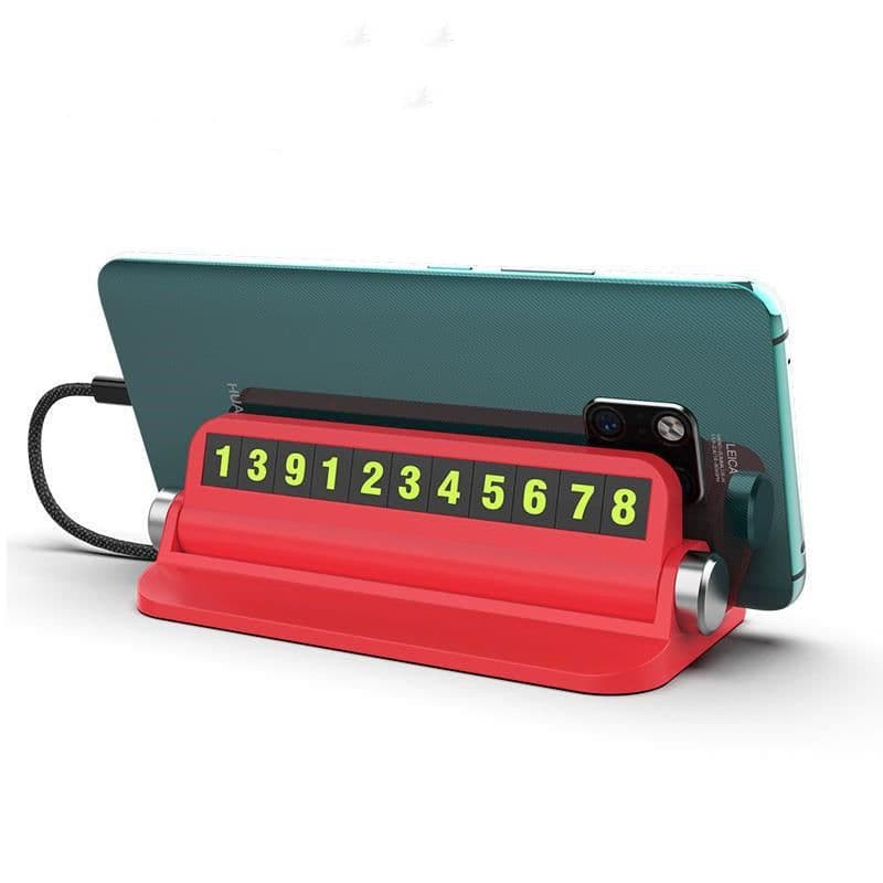 image-Luminous Car Temporary Parking Card Car Sticker Car Air Freshener Phone Number Card Plate Car Accessories Universal Car Stickers