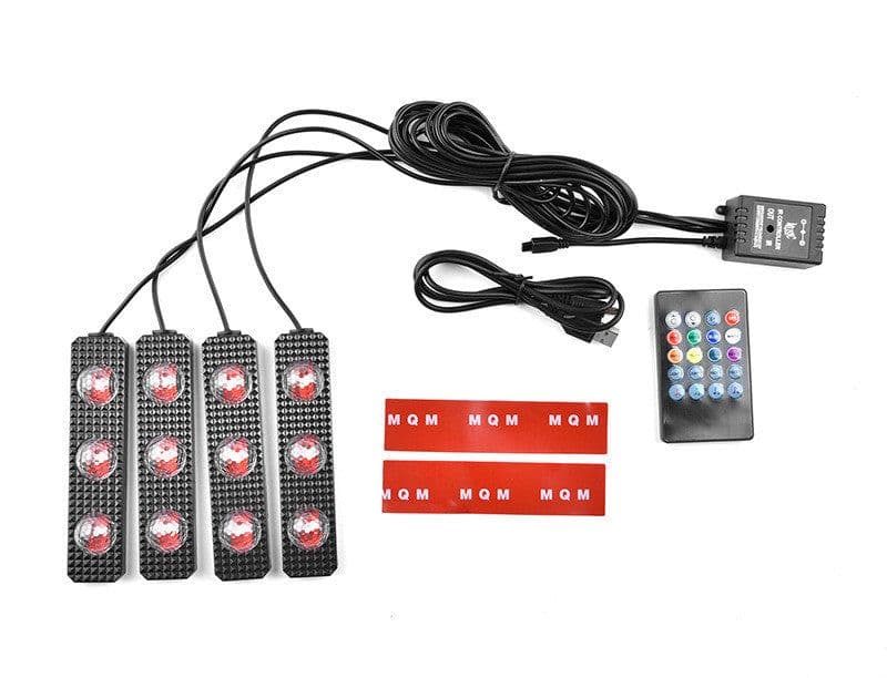 image-Foot Soles Full Of Stars LED Atmosphere Light Car Wireless Atmosphere Sound