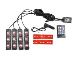 image-Foot Soles Full Of Stars LED Atmosphere Light Car Wireless Atmosphere Sound