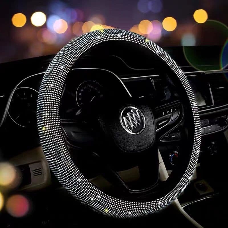 image-Steering Wheel Cover Diamond-studded Summer Without Inner Ring Full