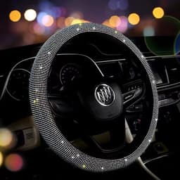image-Steering Wheel Cover Diamond-studded Summer Without Inner Ring Full