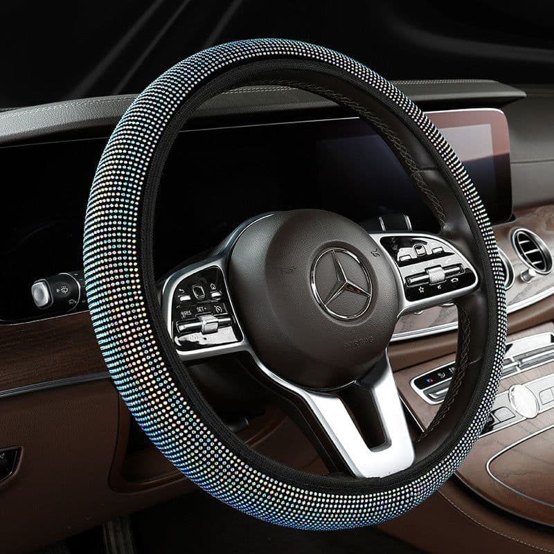 image-Steering Wheel Cover Diamond-studded Summer Without Inner Ring Full