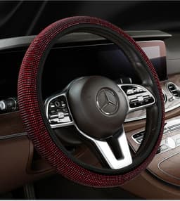 image-Steering Wheel Cover Diamond-studded Summer Without Inner Ring Full