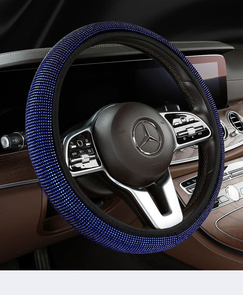 image-Steering Wheel Cover Diamond-studded Summer Without Inner Ring Full