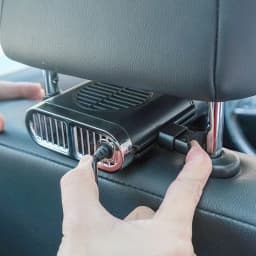 image-Car Fan Magnetic Fan Car Cooler Silent Wireless Charging USB Fan 3Speed Adjustable Universal Car Rear Seat Auto Cooling